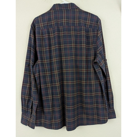 New Alesbury sz L regular Plaid Shirt multi color buttons long sleeves 1849 - Picture 4 of 6